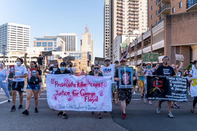 June 5 march against police crimes in St Paul, MN.