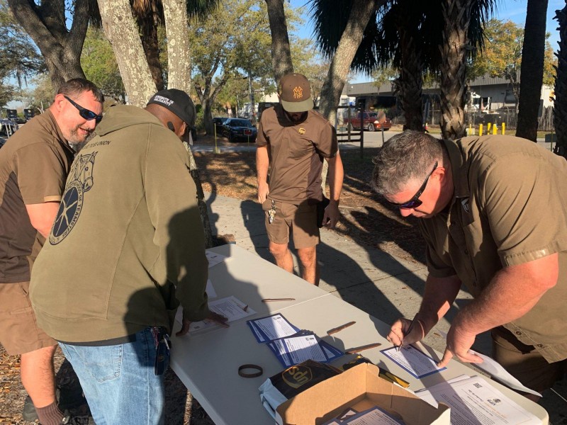 Teamsters sign Unity Pledge.