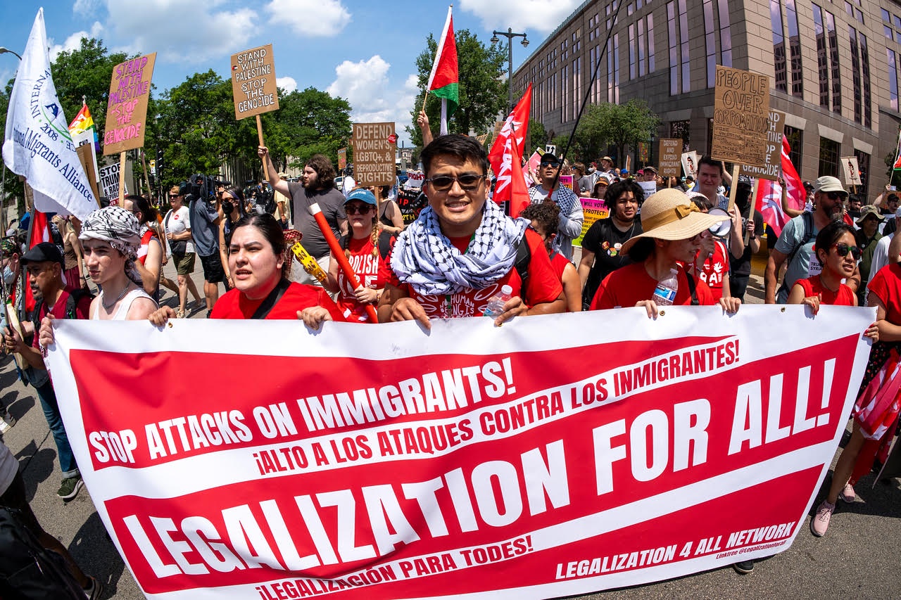 Minnesotans marching at the RNC.  | Brad Sigal/Brad Sigal Photos