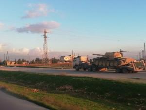 Syrian army entering city of Manbij.