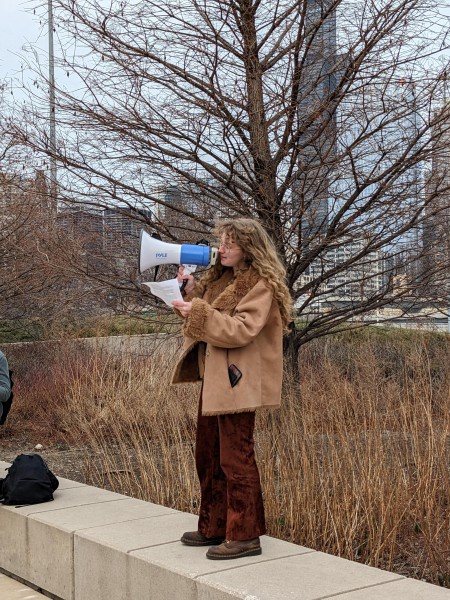 Chicago students mark International Women's Day.