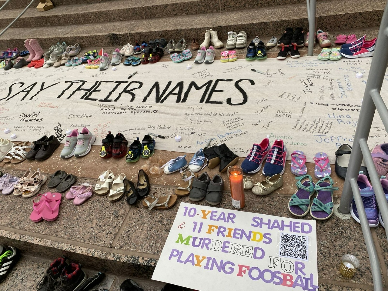 Orlando Peace Memorial at City Hall.  | Staff/Fight Back! News