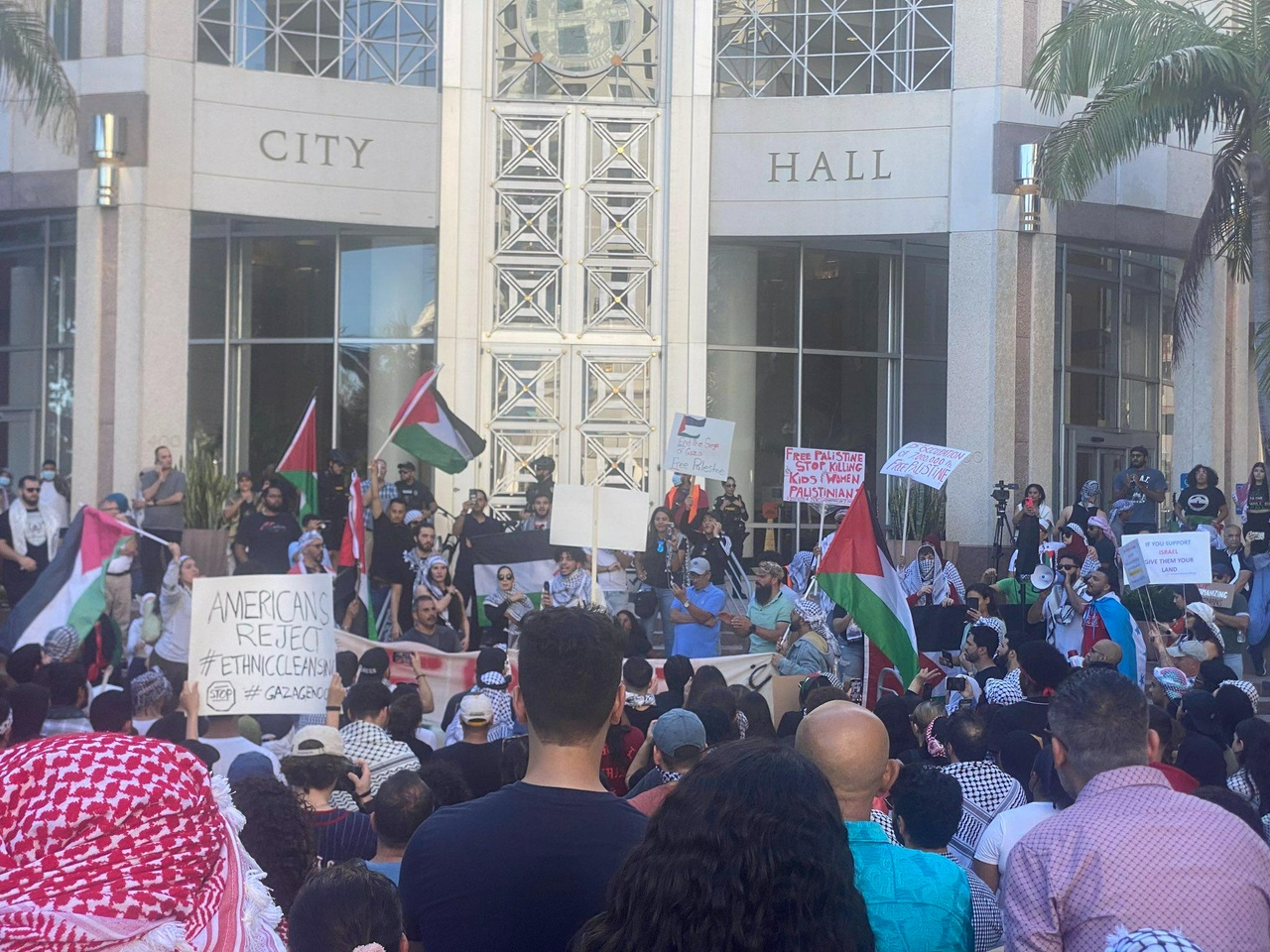 Protest for Palestine in Orlando, Florida. | Fight Back! News/staff