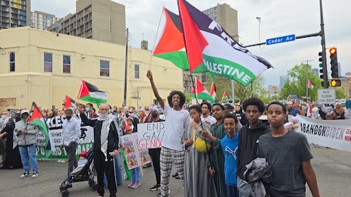 Minneapolis march against the genocide in Palestine. | Photo: Sabry Wazwaz