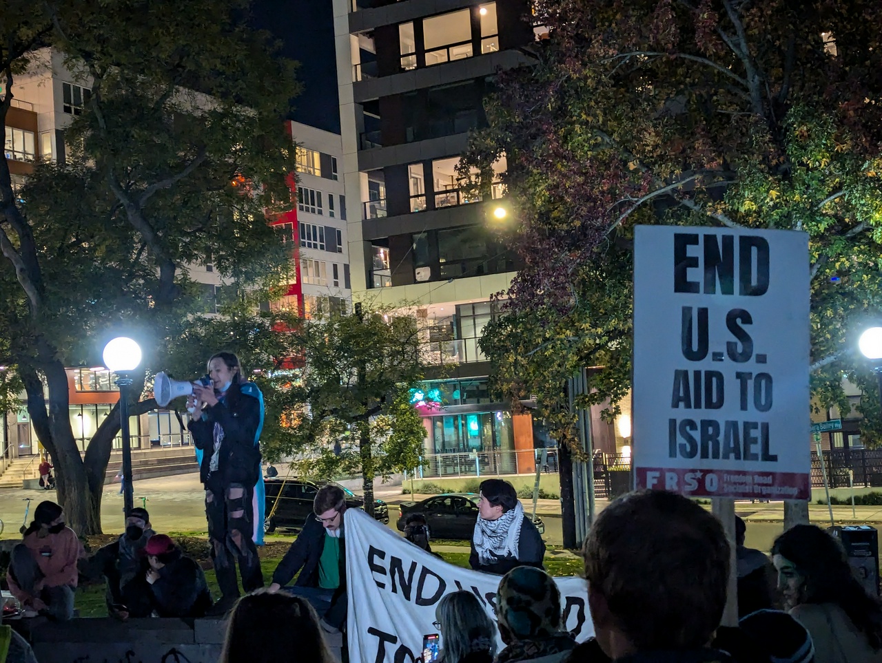 Emergency rally in Seattle after the election of Trump.  | Staff/Fight Back! News
