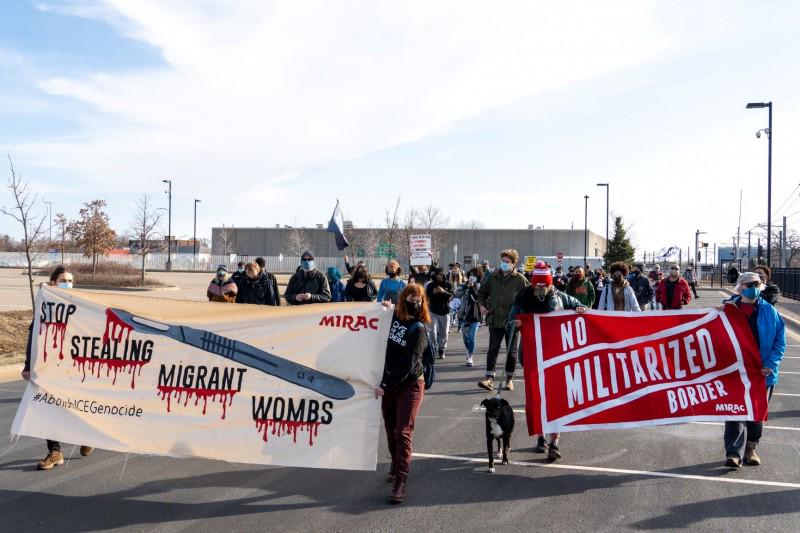 Minnesota protest demands an end to war on immigrants.