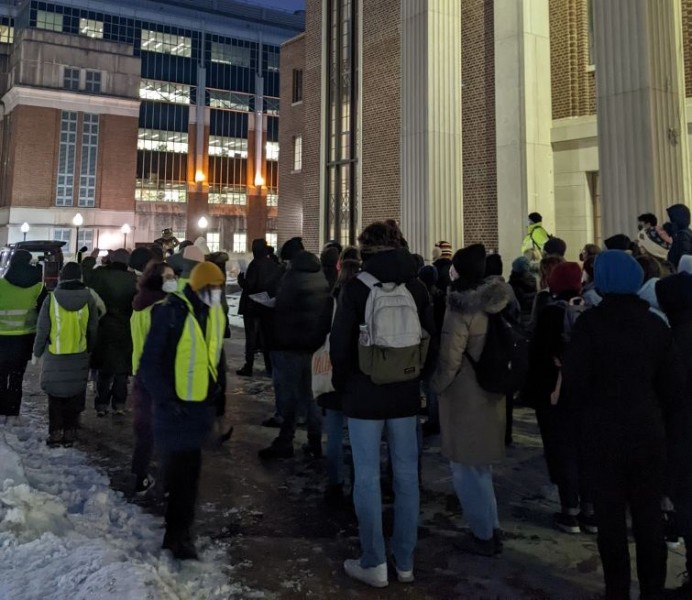 U of M students demand for justice for Amir Locke.
