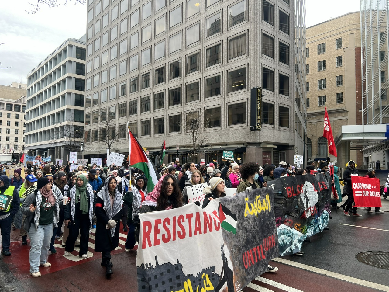 Thousands of people took to the streets on Saturday, January 18 to march in defiance of the Trump administration.