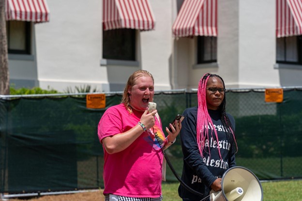 Activists commemorated the radical roots of the Stonewall riots with a rally at the Florida capitol.  | Ben Grant/Fight Back! News