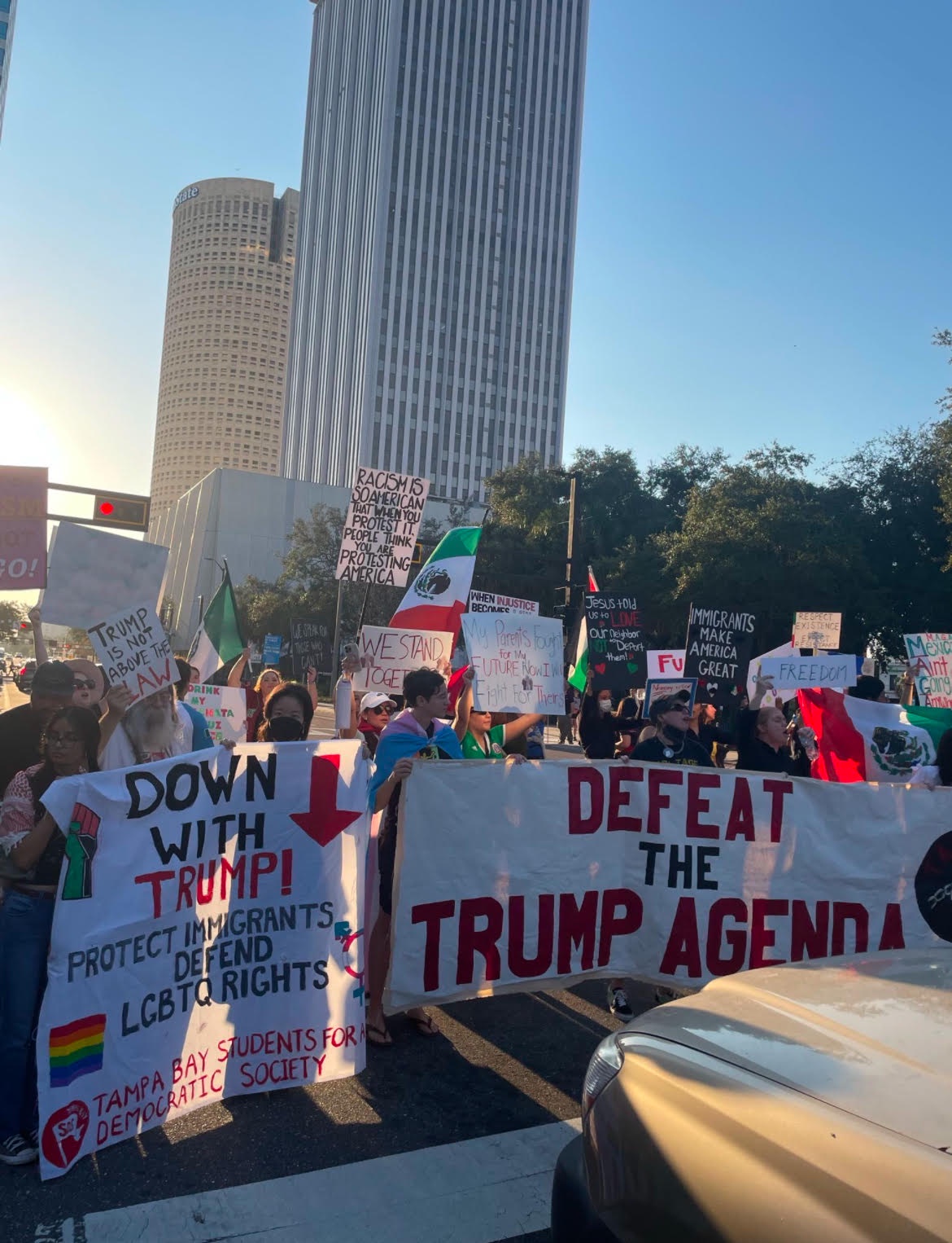  Tampa protest against Trump agenda.