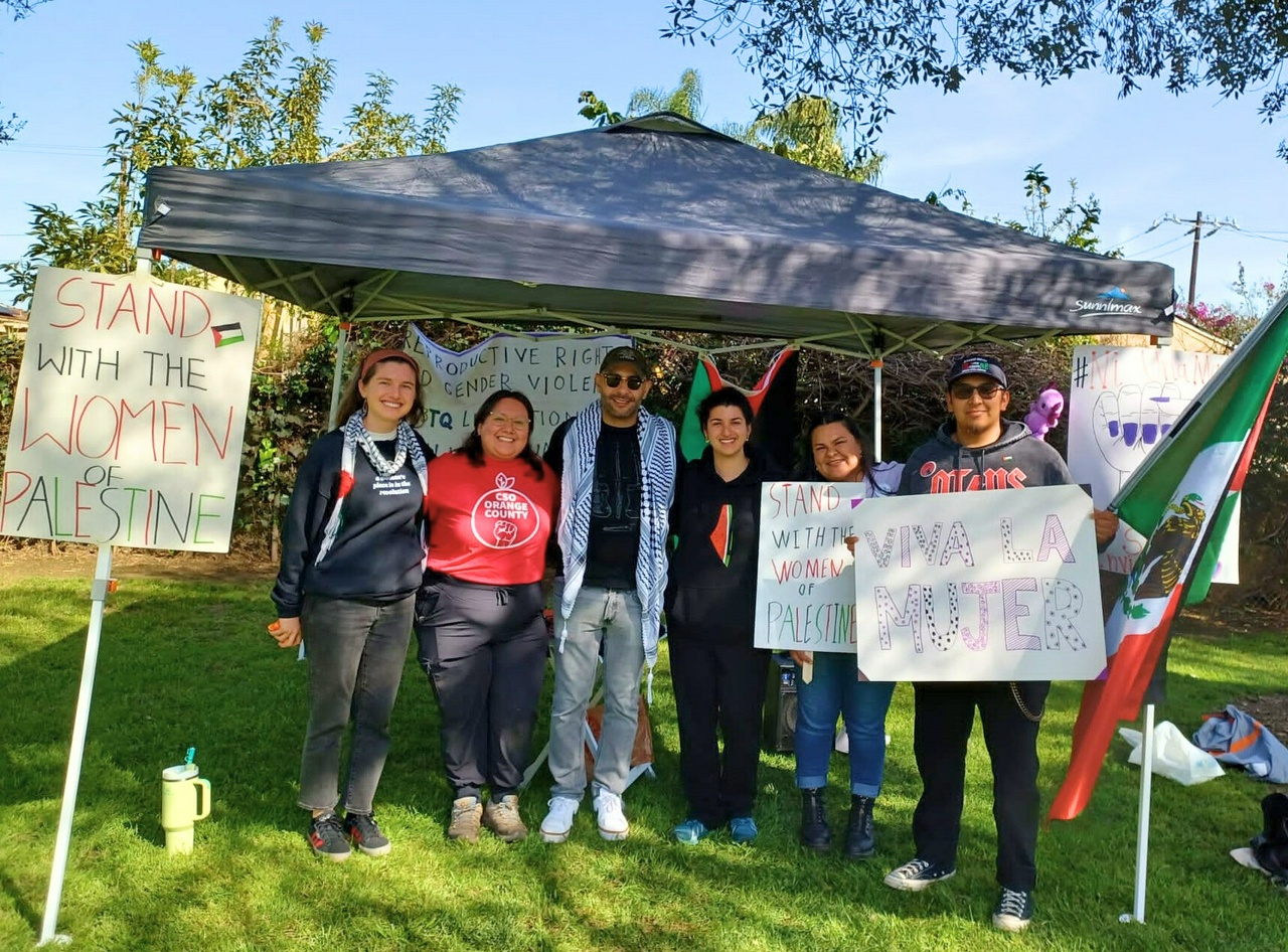 Some to the participants in Santa Ana, California International Women's Day event. | Fight Back! News/staff