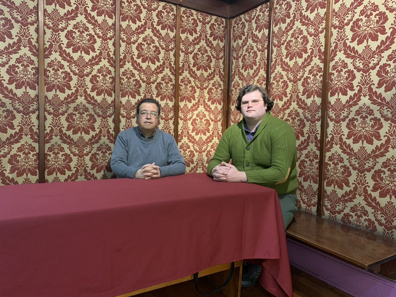 Dr. Ricardo Felipe Portocarrero Grados \[left\] and Fight Back! interviewer Jonce Palmer.
