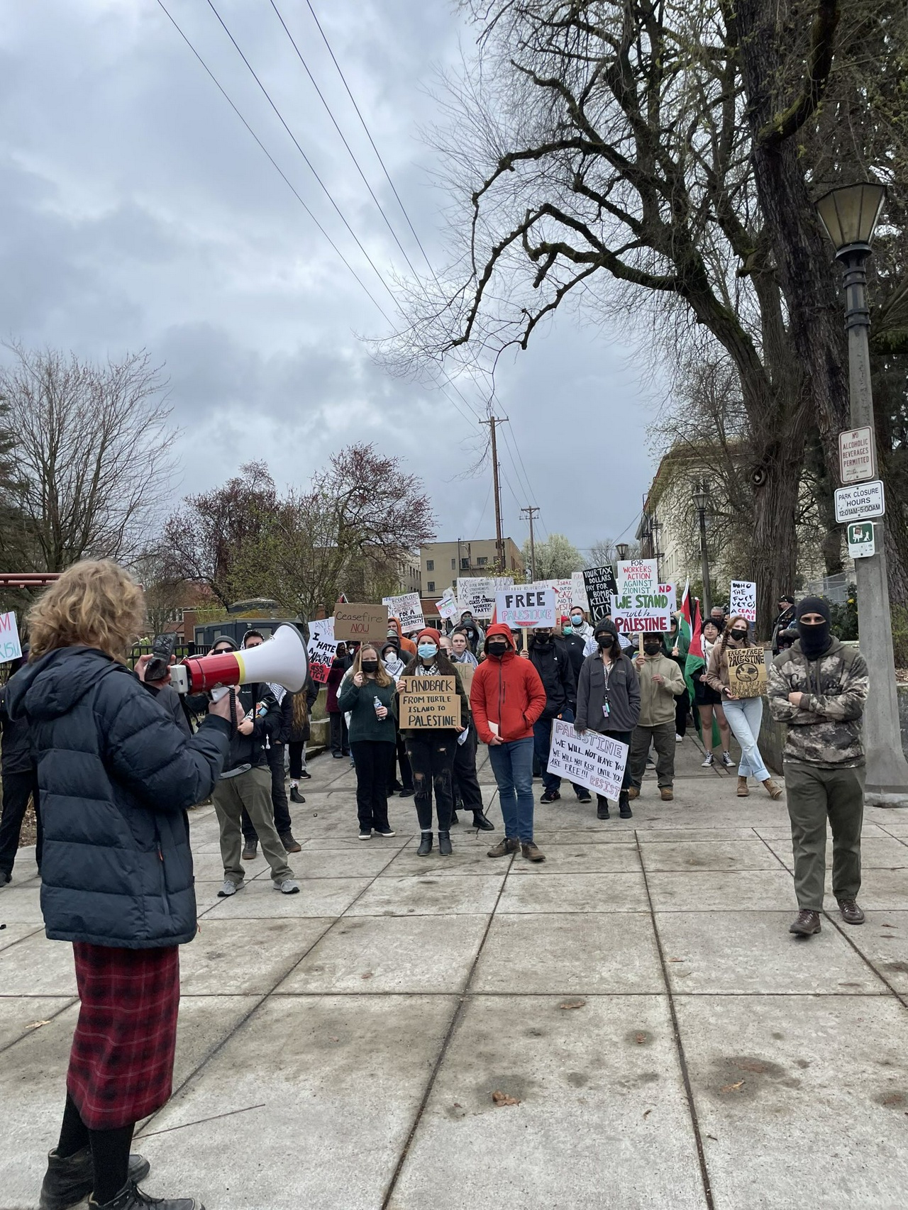 Portland activists protest U.S./Israeli genocide in Gaza.  | Fight Back! News/staff