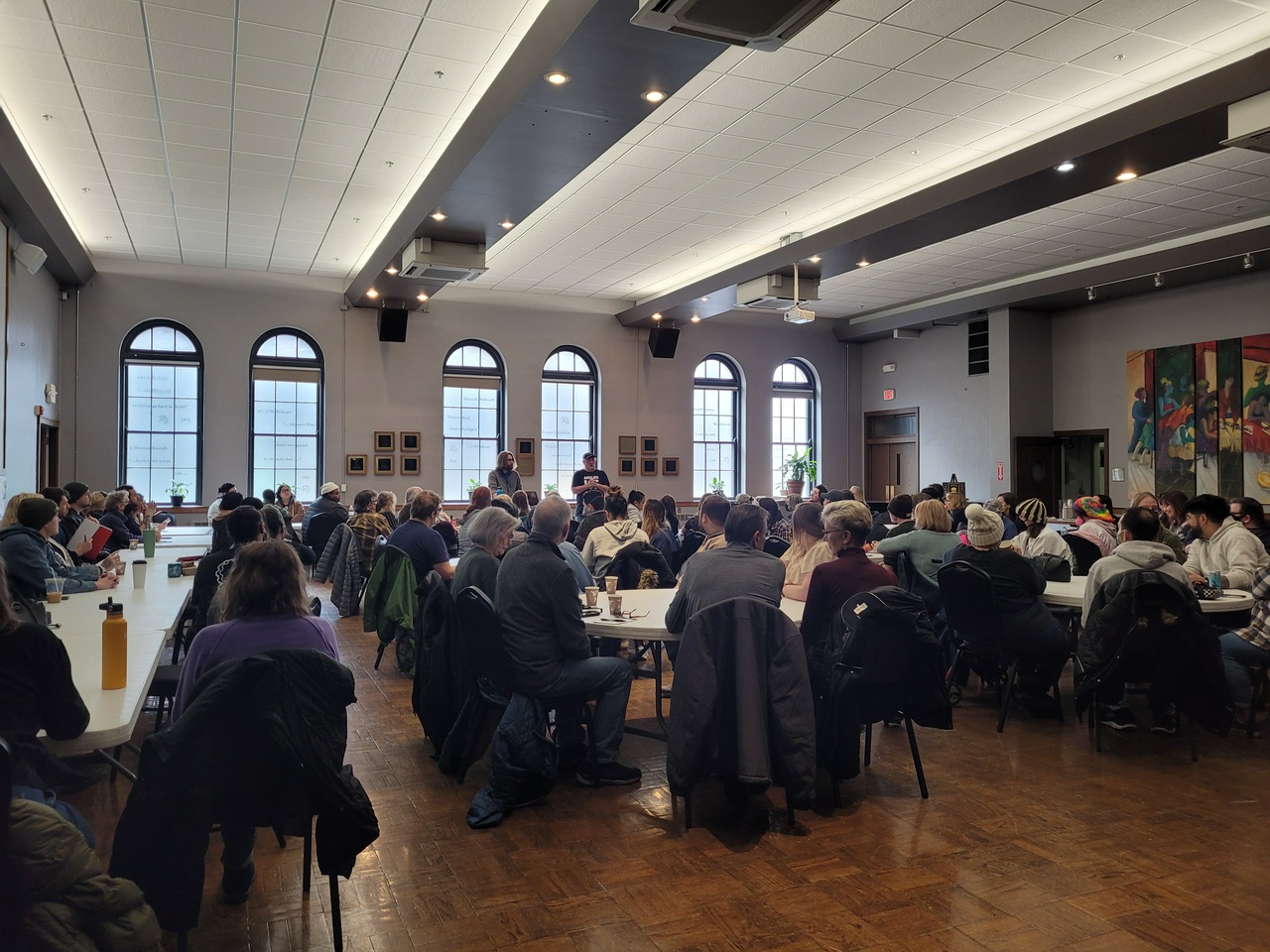 Grand Rapids, Michigan community meeting prepares response to immigration raids.