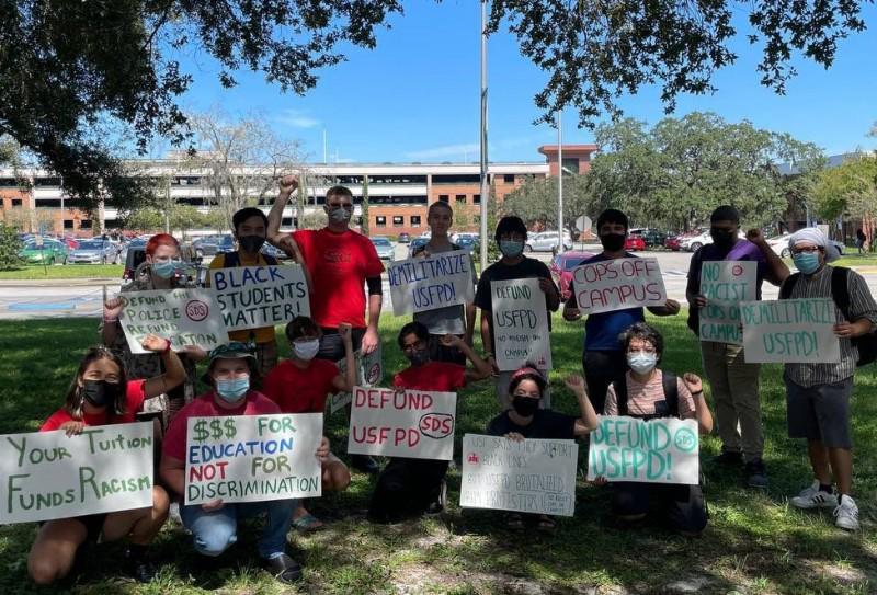 Tampa students fight to defund campus police.