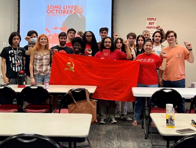 Celebration of October revolution in Tallahassee, FL.