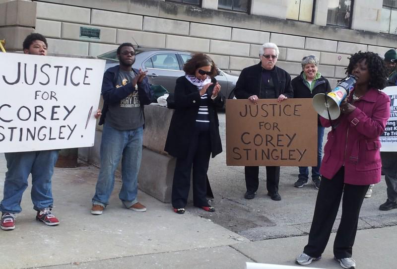 Protest demands justice for Corey Stingley