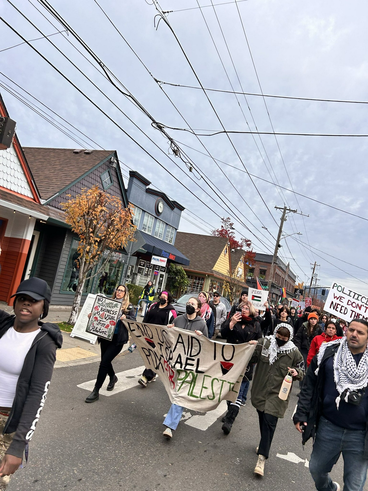 Portland, Oregon march for Palestine after elections.  | Staff/Fight Back! News