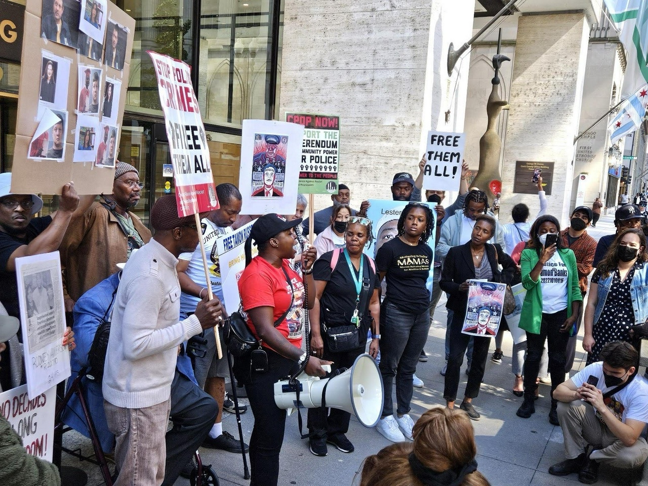 Chicago protest demands freedom for the wrongfully convicted.  | Staff/Fight Back! News