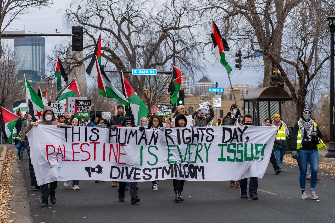 Human Rights Day march in Minneapolis.