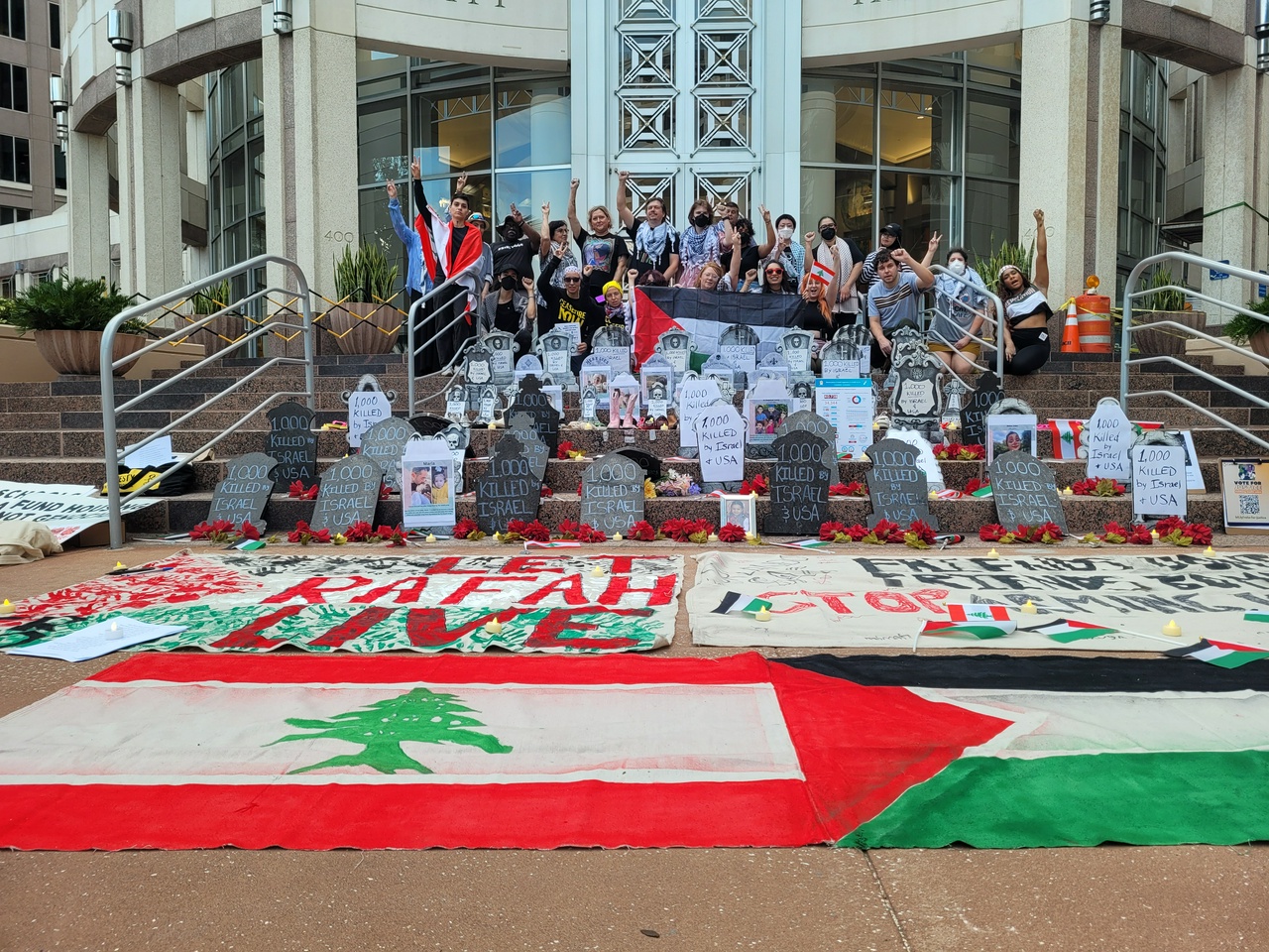 Orlando vigil for Palestinians and Lebanese killed by the U.S and Israel this past year.  | Staff/Fight Back! News