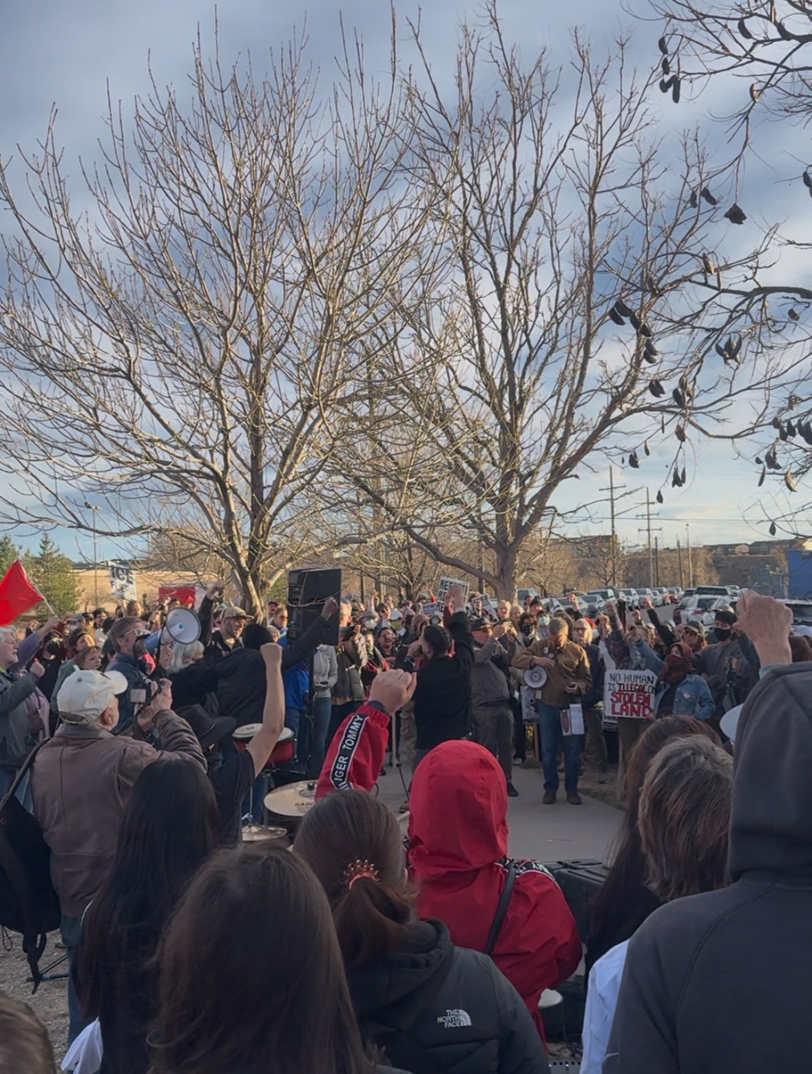 Aurora, Colorado protest demands release of Jeanette Vizguerra.