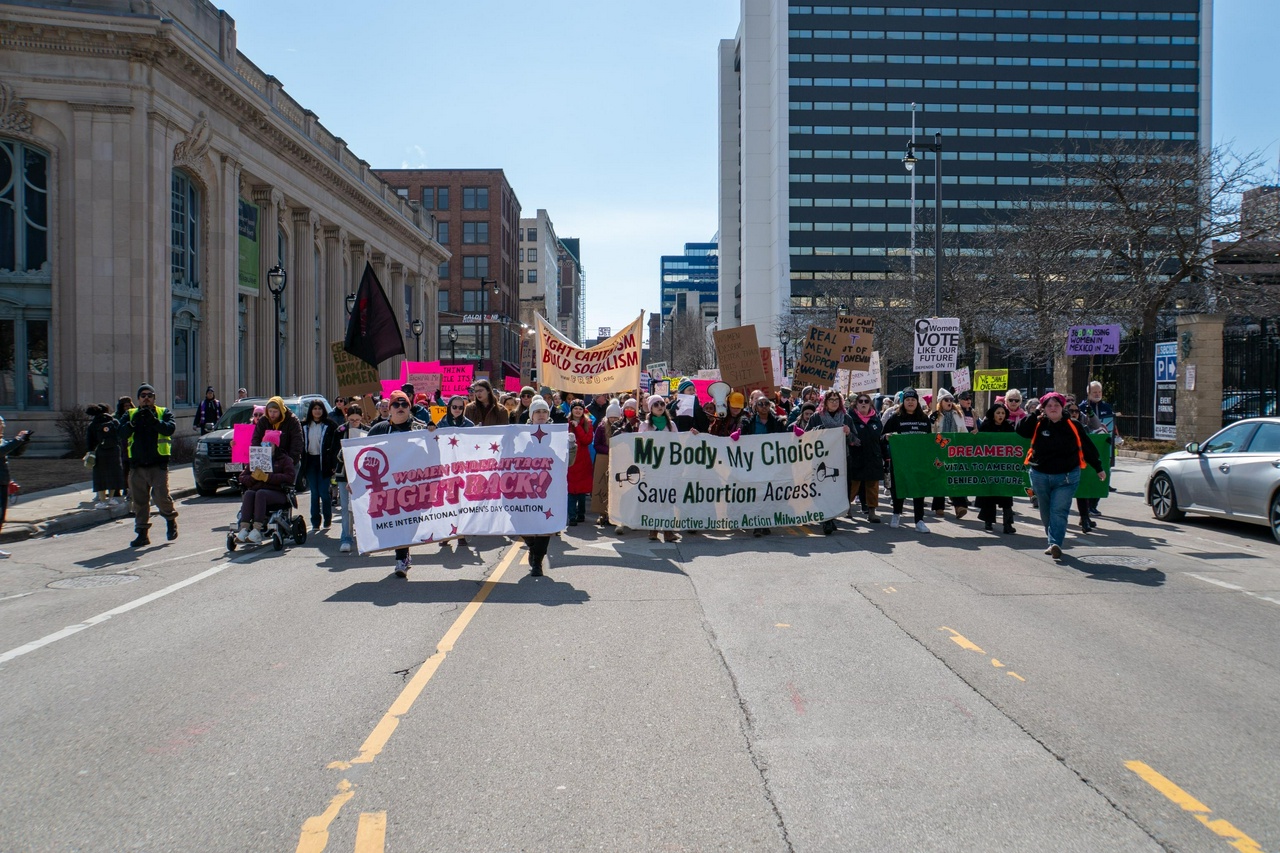 Milwaukee International Women's Day march.