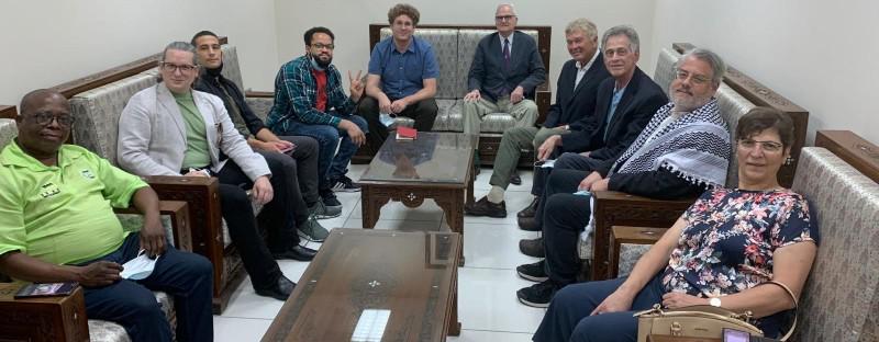International delegation in Syria to observe elections.