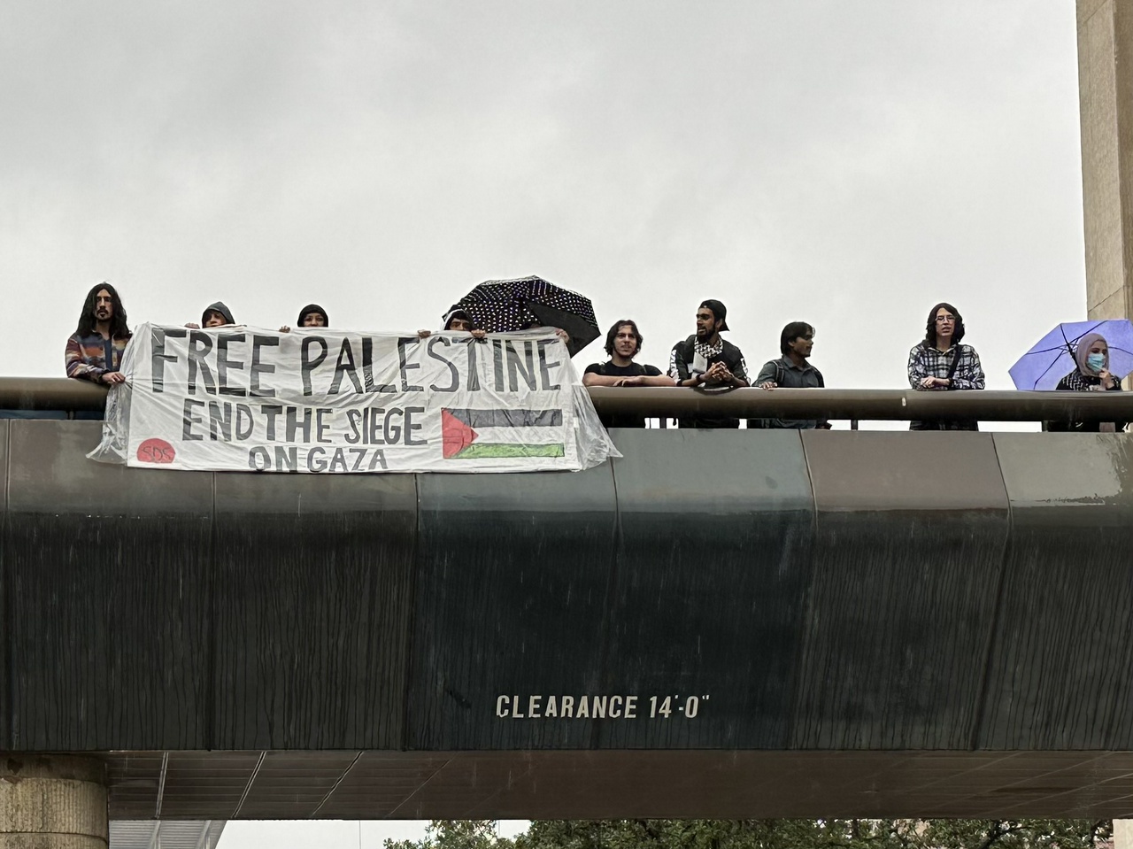 Austin students stand with Palestine. | Fight Back! News/staff