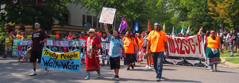 Protest against Line 3.