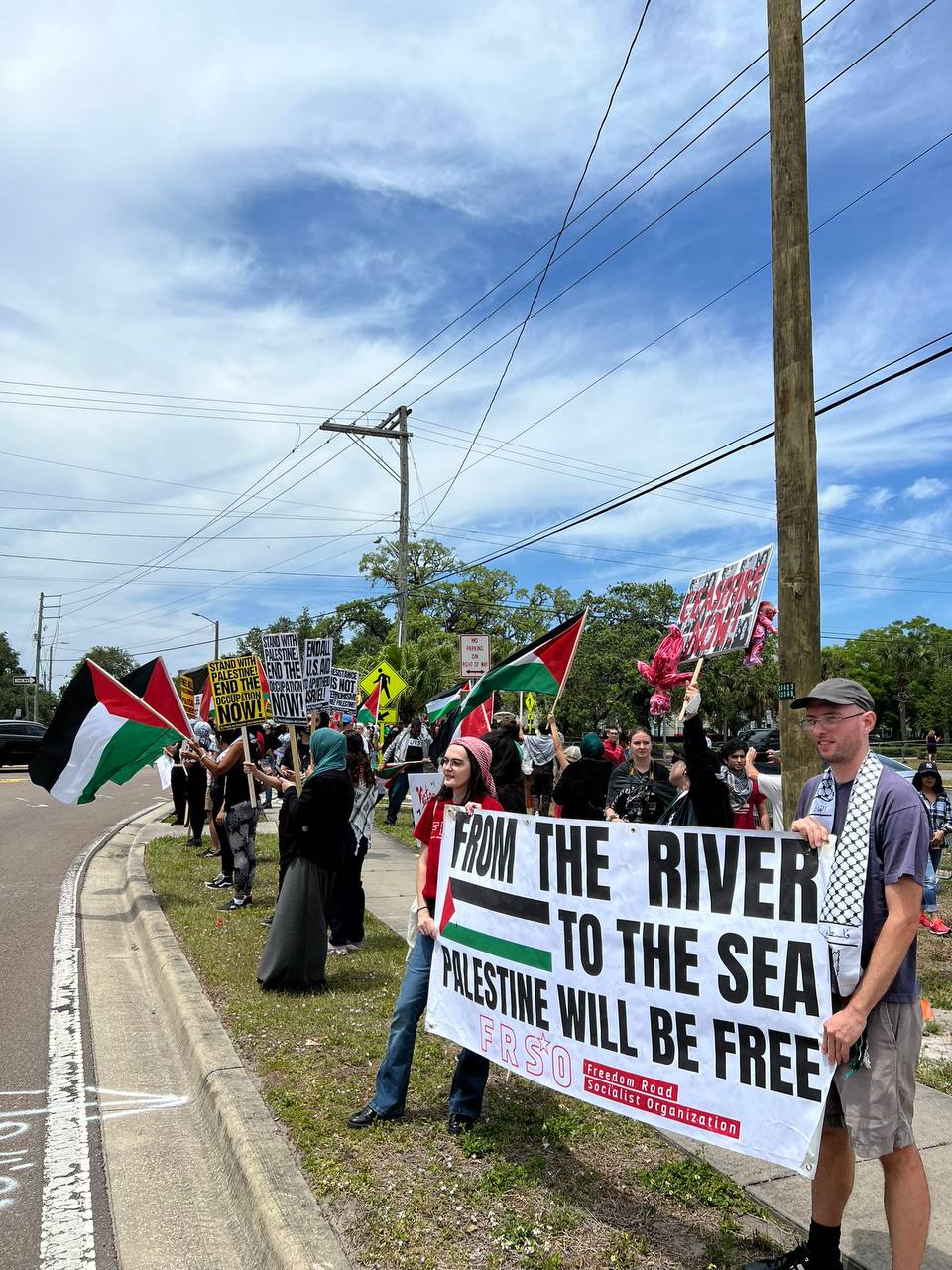 Tampa protest slams Biden for backing genocide in Palestine. | Fight Back! News/staff