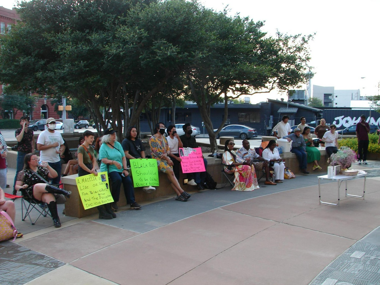 Family and community gather to remember the Johnson brothers.  | Staff/Fight Back! News