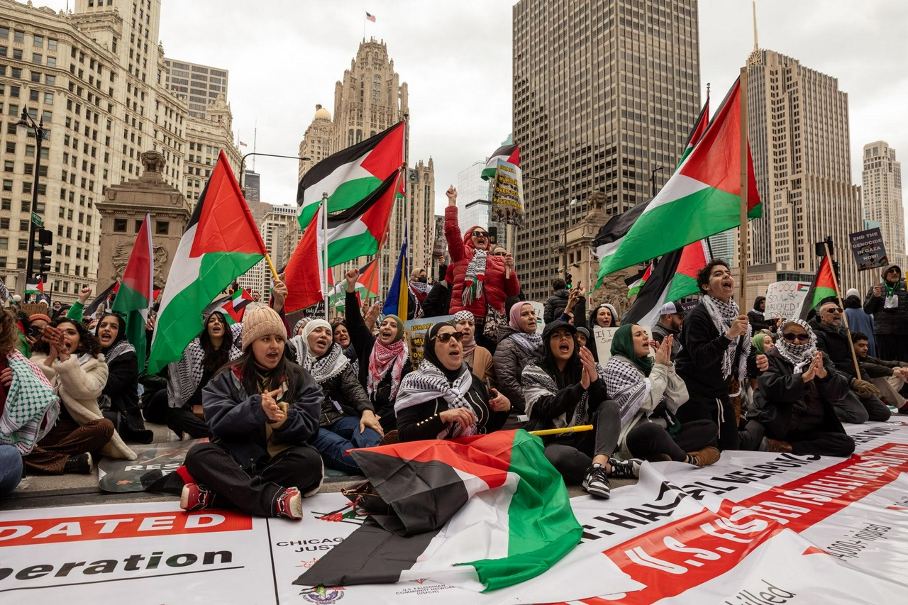 Chicago Palestine solidarity movement stands up to repression. | Fight Back! News/Alec Ozawa