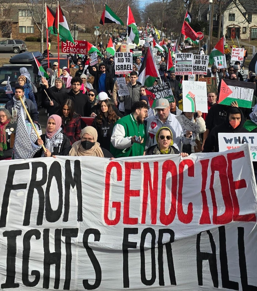 Twin Cities marches in solidarity with Palestine. | Fight Back! News/Sabry Wazwaz