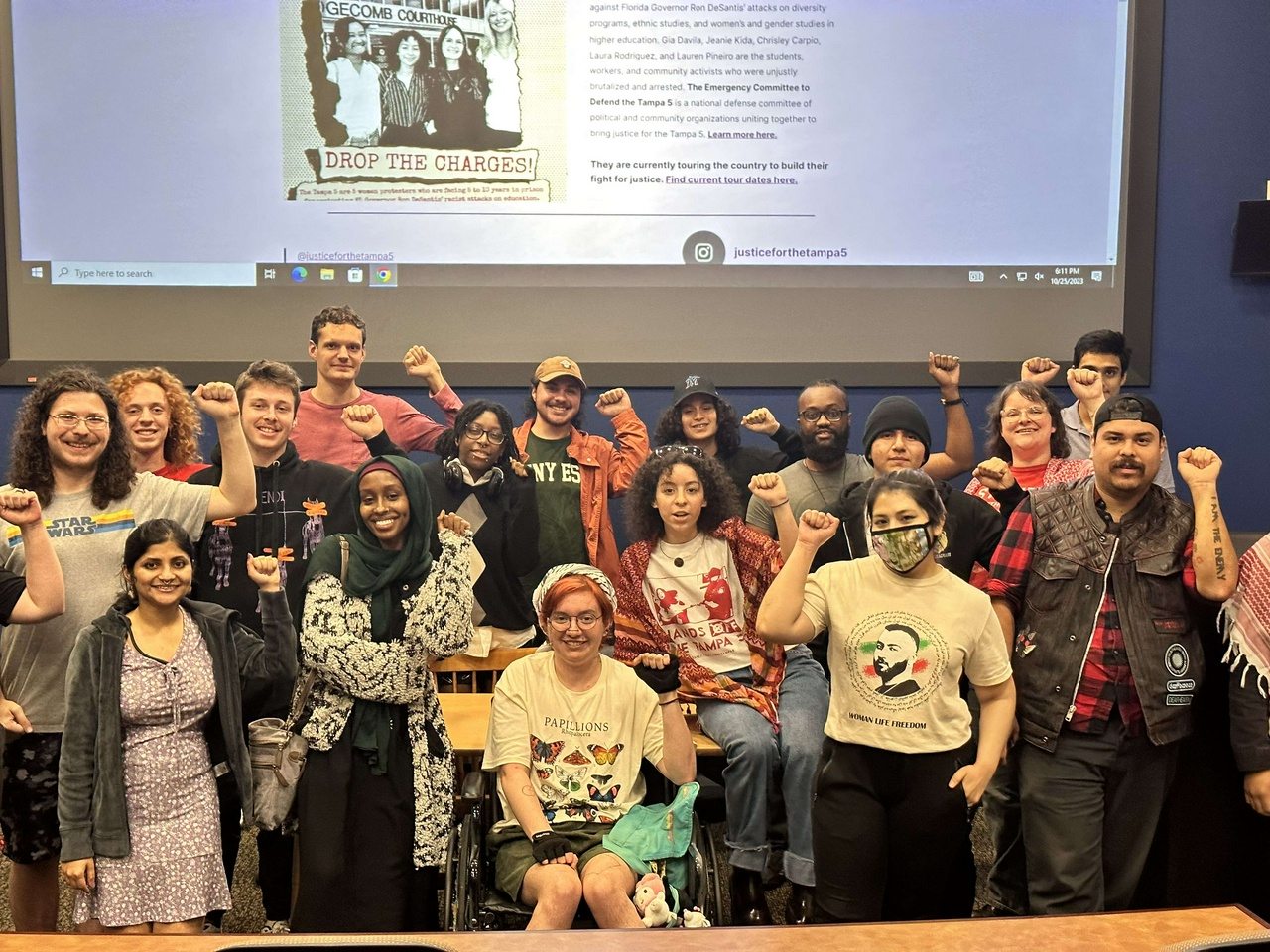 Tampa 5 speaking tour event in Arlington, Texas. | Fight Back! News/staff