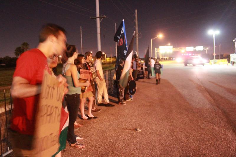 Tampa Block the Boat protest