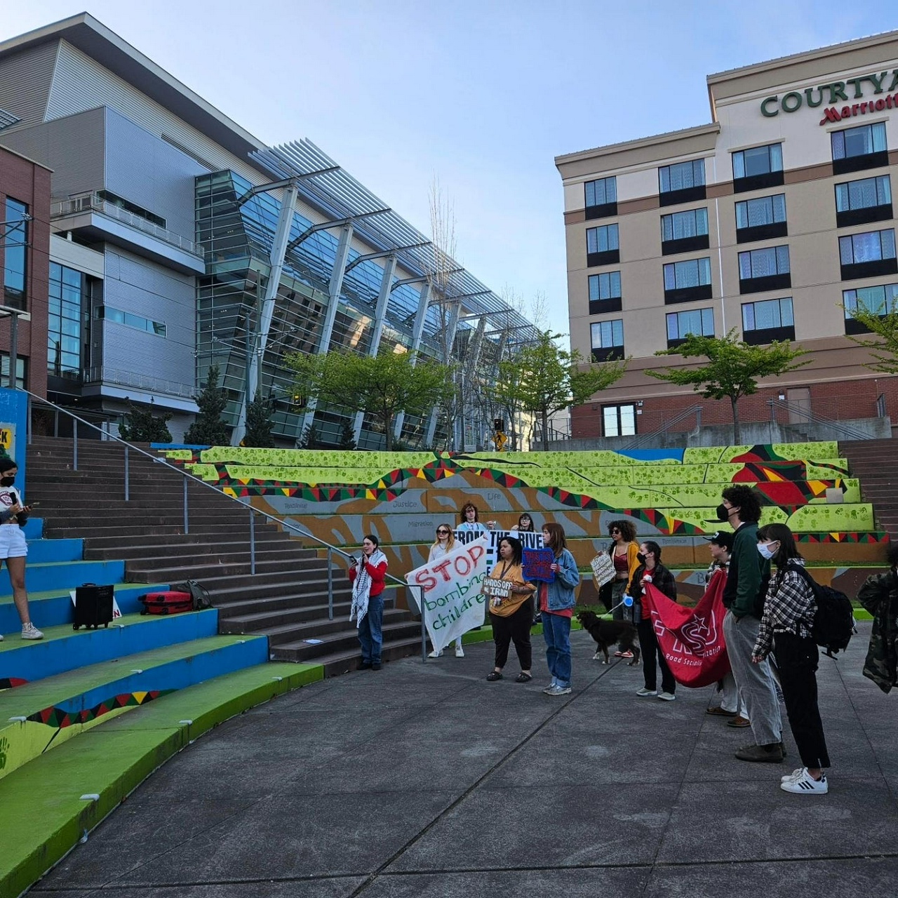 Tacoma students rally against war with Iran. | Fight Back! News/staff