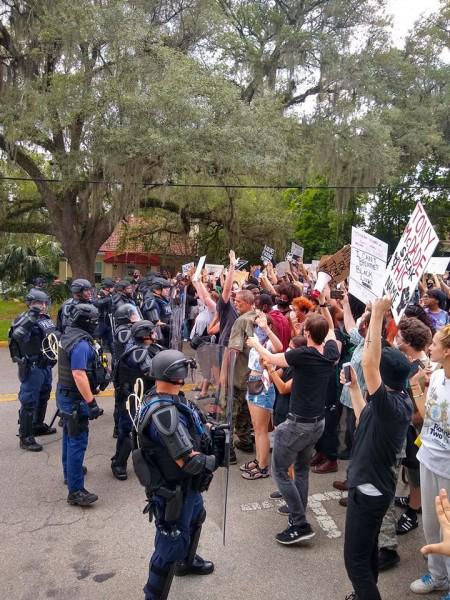 Protest against police crimes in Tallahassee, FL.