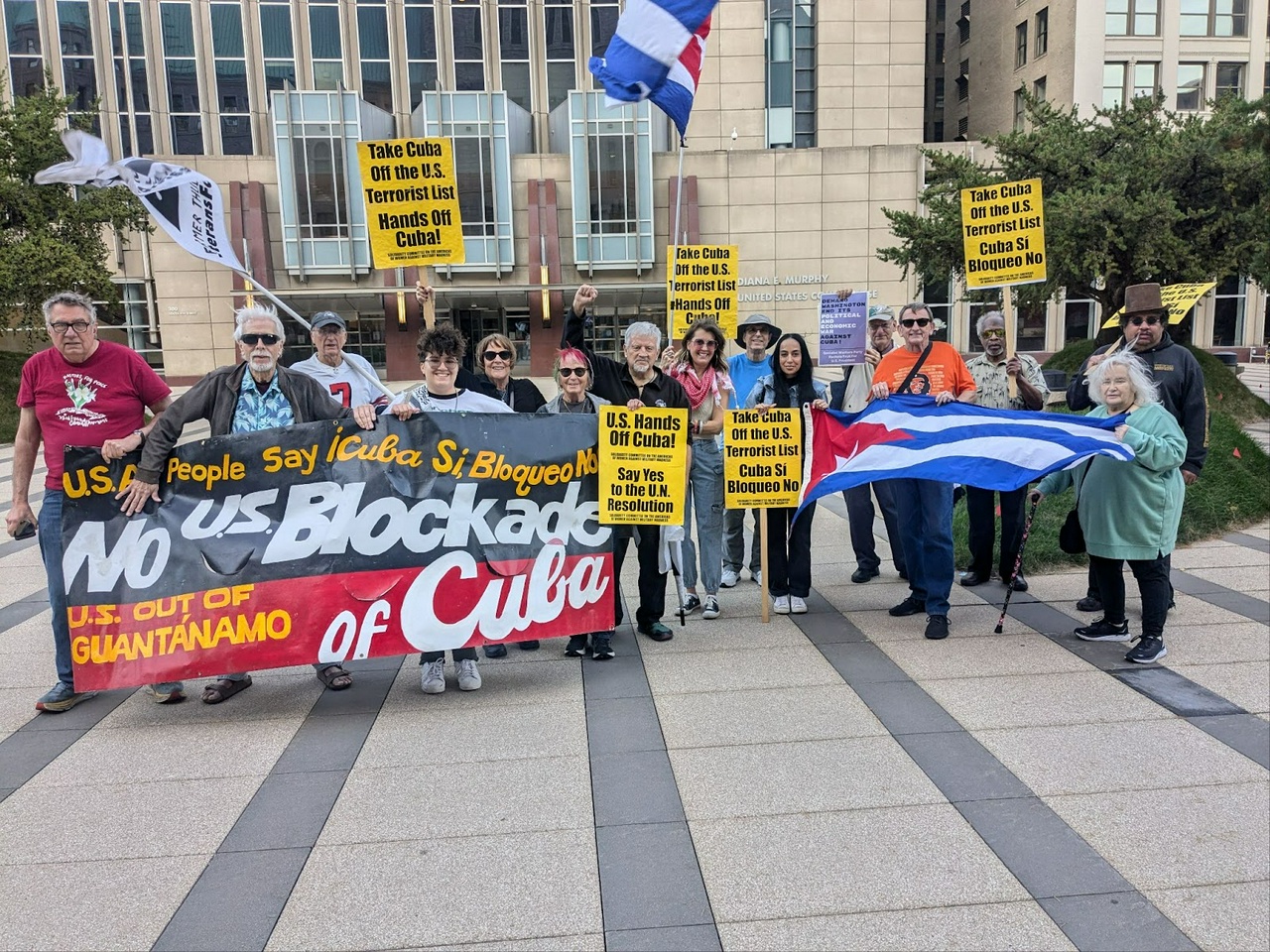 Minneapolis protest against U.S. blockade of Cuba.  | Staff/Fight Back! News