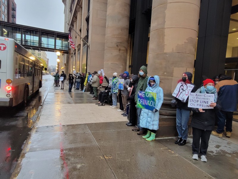 Protest against Line 3.