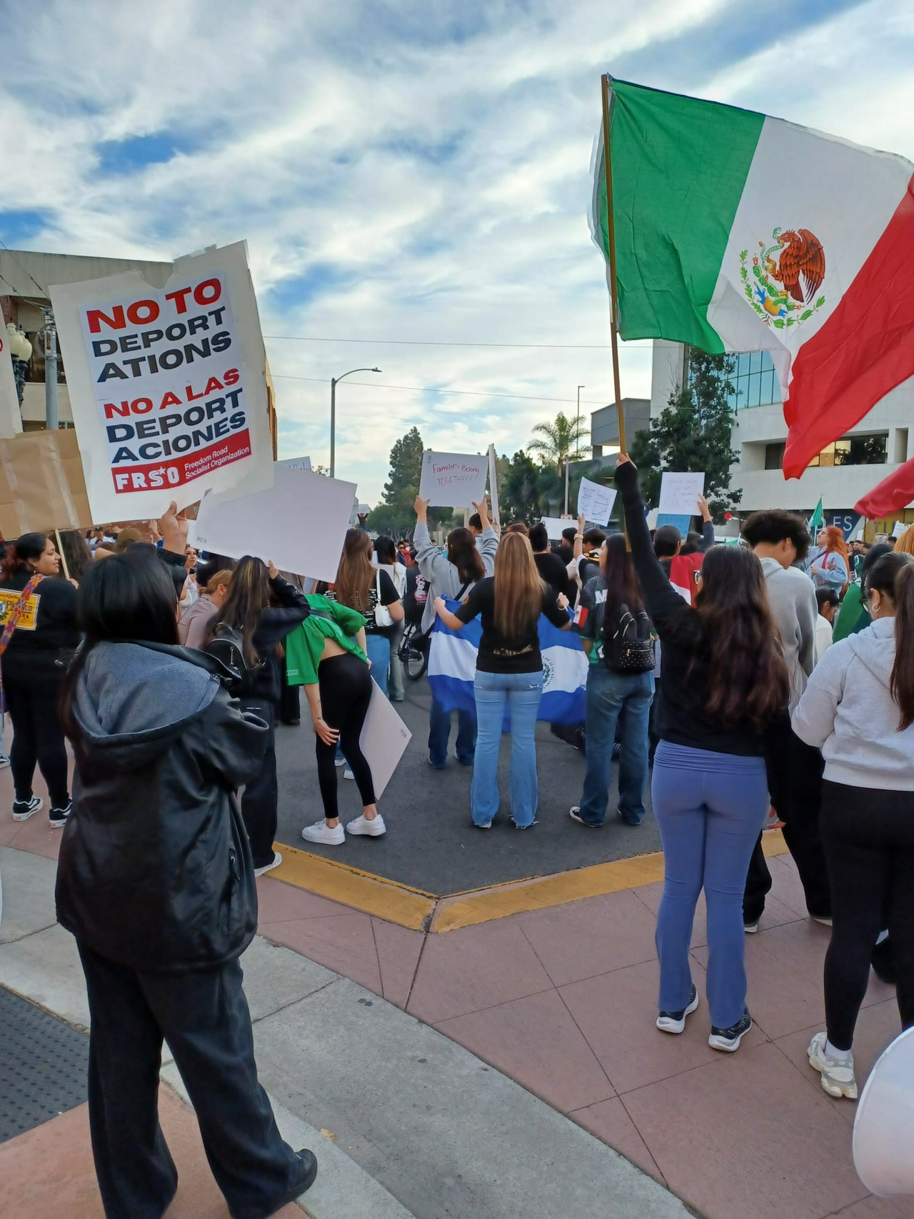 Santa Ana, California protest against deportations.