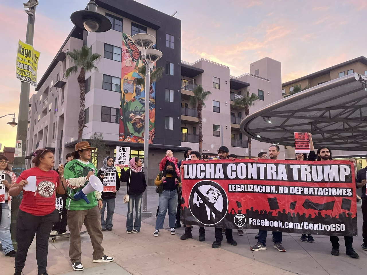 LA protest after Trump election.