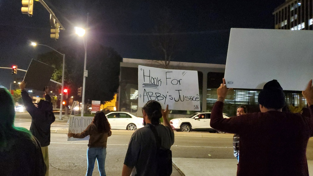 Anaheim, California protest demands justice for Abigail Lopez.  | Fight Back! News/staff