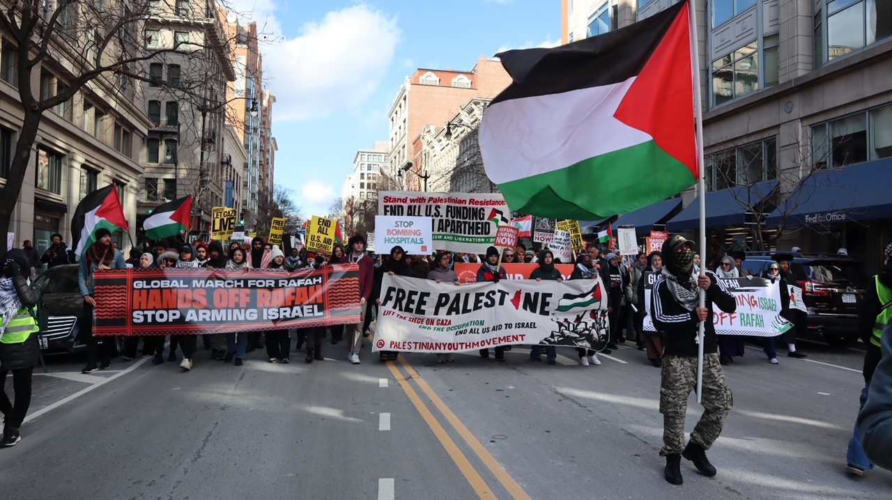 Washington DC protest against the genocide in Gaza. | Fight Back! News/staff