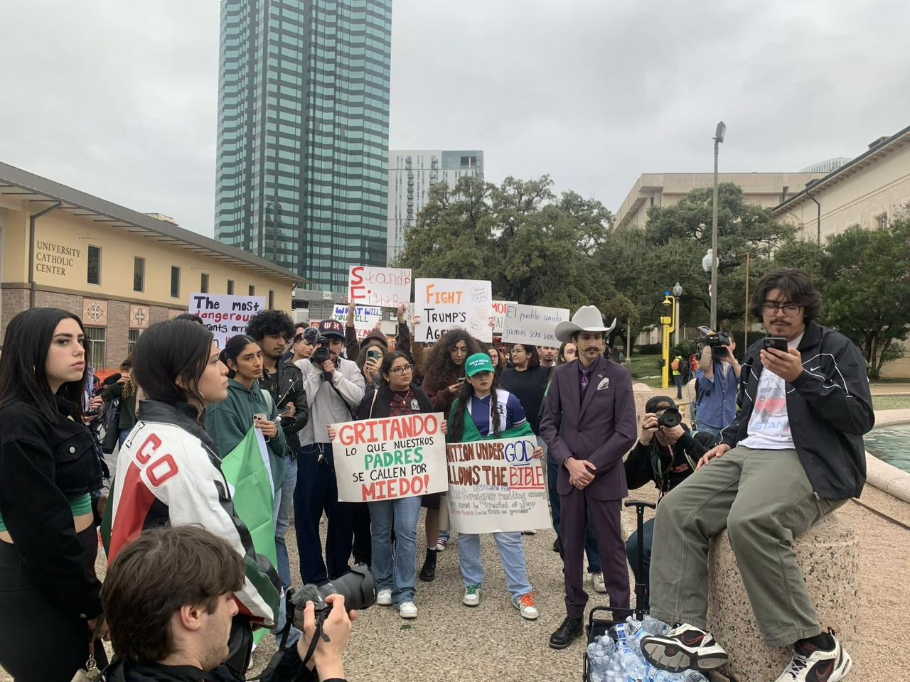 Protest against deportations in Austin, Texas.