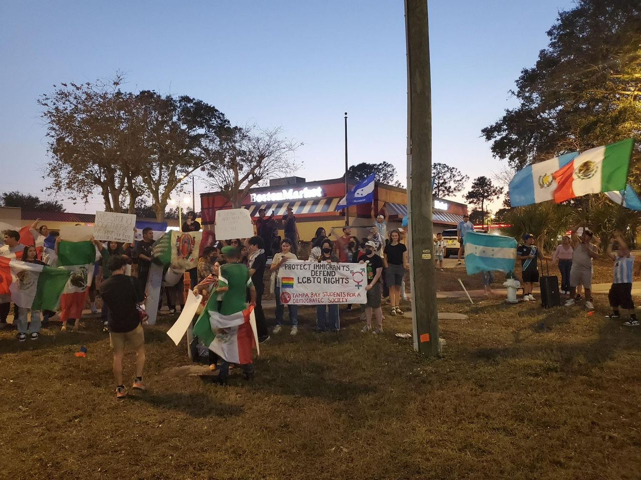 Tampa Bay protest against deportations.
