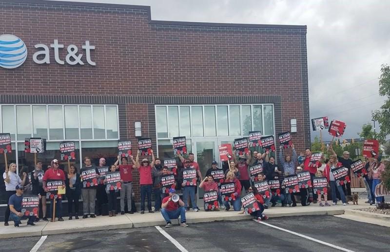 On the picket line in Utah.