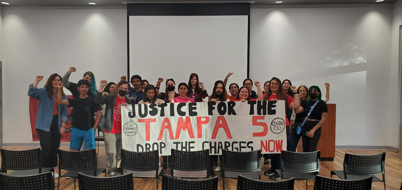 Tampa 5 speaking tour in Orange County, California. | Fight Back! News/staff