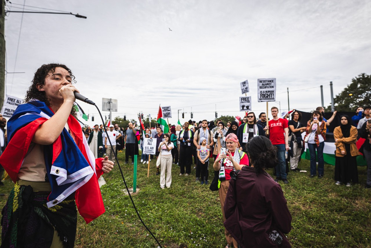 October 8 Tampa demonstration supports struggle in Palestine.  | Fight Back! News/Dave Decker