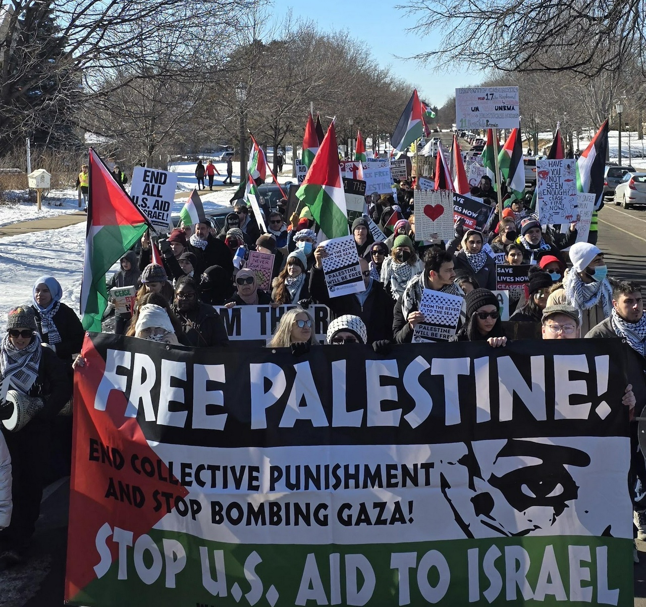 Saint Paul, Minnesota protest against Israeli attack on Rafah.  | Fight Back! News/Sabry Wazwaz
